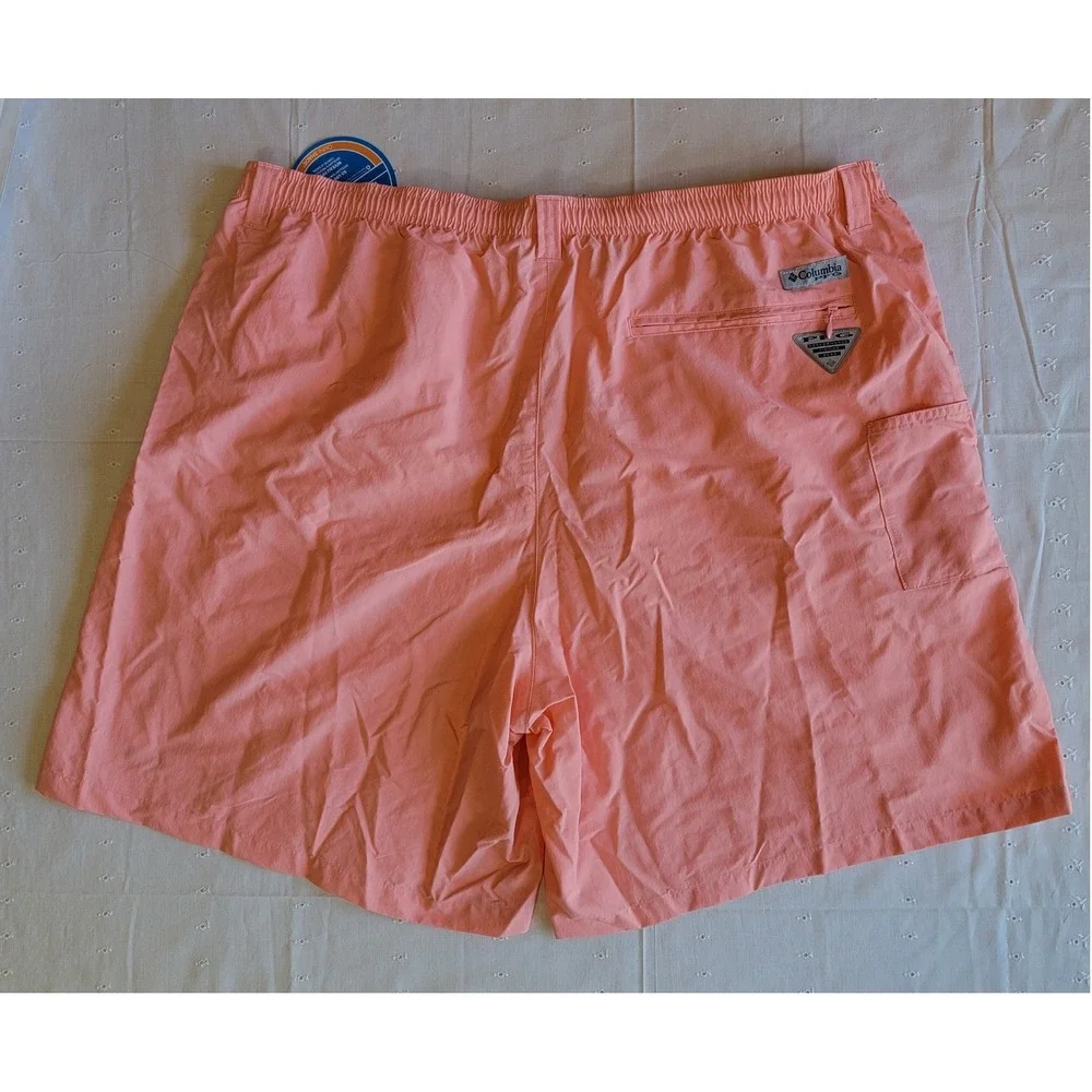 Men's Columbia PFG Backcast III Water Shorts, Sorbet,‎ Size 2XL, NWT